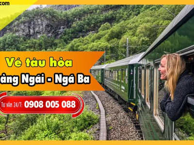 Giá vé tàu hỏa tháng 7 chặng Quảng Ngãi - Ngã Ba 0