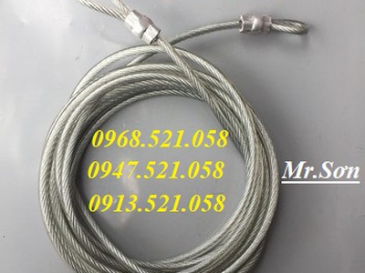 Sản xuất dây cáp thép bọc nhựa khóa xe máy chống trộm 0968.521.058 Thanh Sơn ép đầu dây cáp thép 2