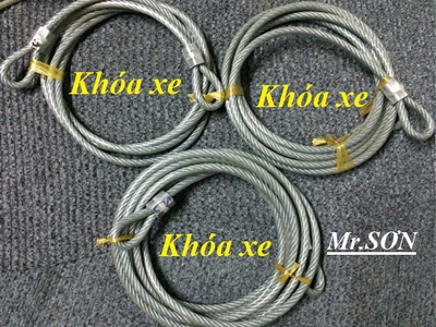 Sản xuất dây cáp thép bọc nhựa khóa xe máy chống trộm 0968.521.058 Thanh Sơn ép đầu dây cáp thép 7