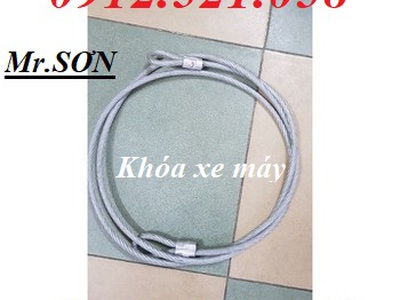 Sản xuất dây cáp thép bọc nhựa khóa xe máy chống trộm 0968.521.058 Thanh Sơn ép đầu dây cáp thép 11