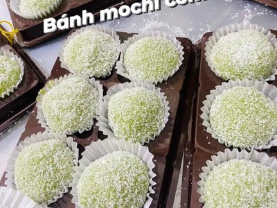 Cung cấp Bánh cốm Nguyễn Ninh Bánh xu xê nhân cốm xào dừa Bánh xu xê ngũ sắc nhân đỗ Bánh mochi cốm 5