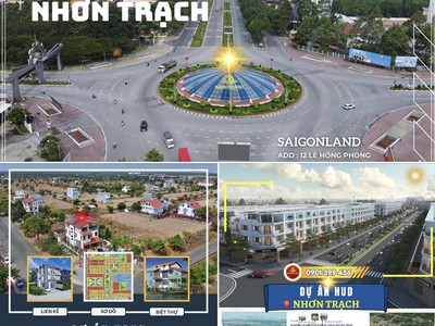 Saigonland cập nhật sản phẩm giá bán mới nhất 20 nền đất dự án hud - xdhn. nhơn trạch sổ sẵn. 2