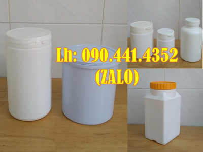 Sản xuất hủ nhựa 1 ký, hủ nhựa 500 gam giá rẻ, hủ nhựa HDPE 250gr, hủ nhựa 100 gam nắp garenty, 0