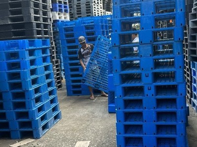 Pallet nhựa cũ Bến Tre giá rẻ khuyến mãi lớn 8