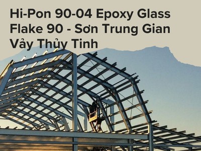 Hi-Pon 90-04 Epoxy Glass Flake 90   Sơn Phủ Trung Gian Gia Cường Vảy Thủy Tinh 0