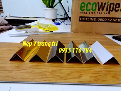 Bán nẹp V nhôm Cung cấp nẹp V Inox trang trí 0