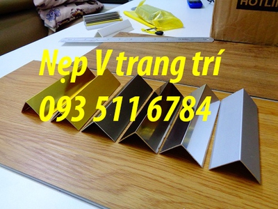 Bán nẹp V nhôm Cung cấp nẹp V Inox trang trí 1