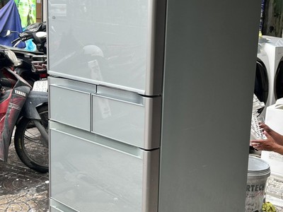 Tủ lạnh 5 CÁNH HITACHI R-S4700D date 2014 mặt gương xám xanh đẹp leng keng 1