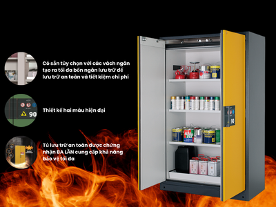 Tủ đựng hóa chất chống cháy Asecos 0