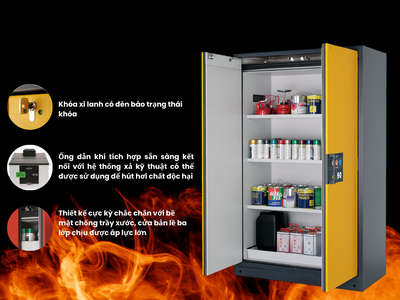 Tủ đựng hóa chất chống cháy Asecos 1
