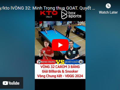 T.ly/kto l VÒNG 32: Đối đầu với Top 1 Thế Giới, Nguyễn Trương Minh Trọng không thể tạo ra bất ngờ 0