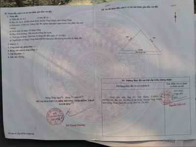 Chính chủ bán đất tại huyện tháp mười, tỉnh đồng tháp 4