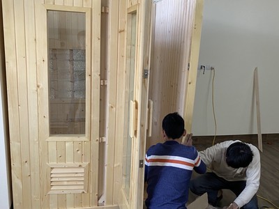 Lắp đặt phòng xông hơi gia đình giá rẻ tại đông hưng, thái bình 1