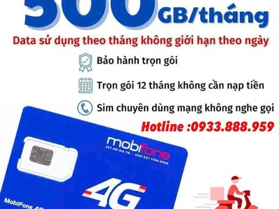 Sim 4G Mobifone Hà Nội +5gb- +9gb/ngày 2