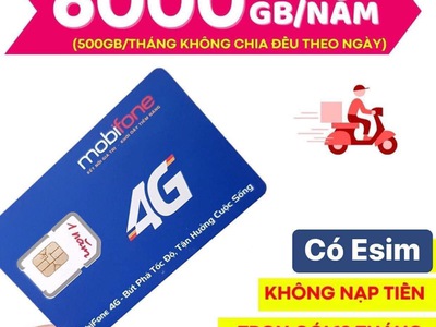 Sim 4G Mobifone Hà Nội +5gb- +9gb/ngày 3