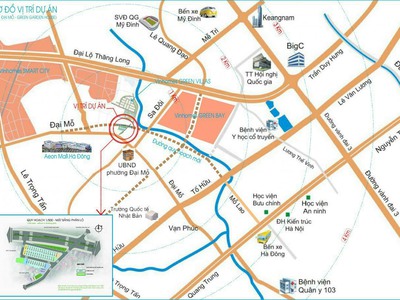 Bán liền kề Đại Mỗ sổ đỏ 100m2 chỉ 112tr/m2 đất đường ô tô tránh đường quy hoạch 40m 3