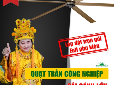 Quạt trần công nghiệp HVLS System Fan 3