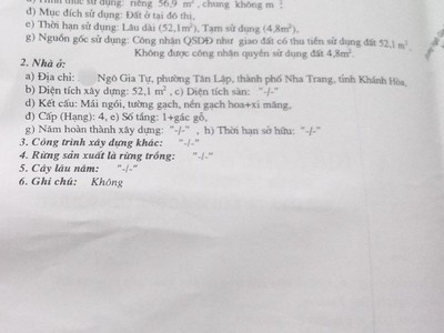 Bán nhà 2 tầng mặt tiền phố ngô gia tự - tp nha trang 1