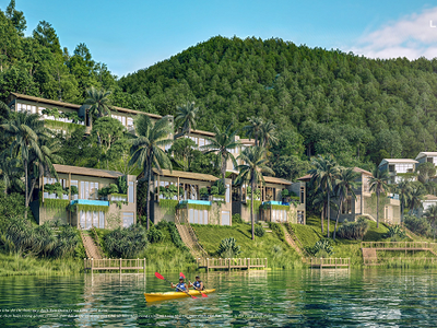 Biệt thự nghỉ dưỡng mặt hồ Hòa Bình Lakeside Village, cam kết cho thuê. Giá từ 46tr/m2 1