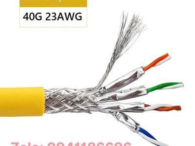 Cáp SFTP Thang Máy Mạng LAN Cat7- Cat8 xoắn đôi, siêu chống nhiễu 8