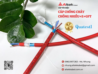 Cáp chống cháy chống nhiễu  E GFT Altek Kabel chống cháy trong nhiệt độ cao 0