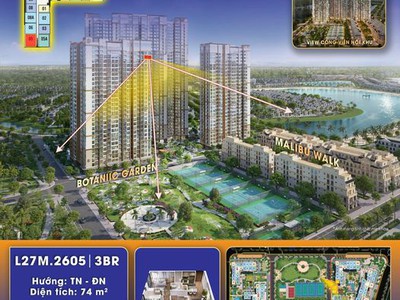 Căn 3pn đẹp nhất h1 view triệu đô  masteri waterfront nhận nhà ở ngay, tặng quà nội thất 80tr 0