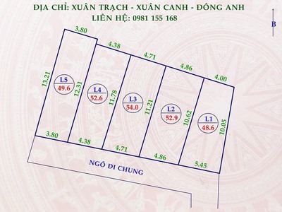 Siêu phẩm hàng phân lô - 500m đến vin cổ loa - hàng f0 0