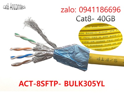 Annam chuyên phân phối cáp mạng Cat7/Cat8 lõi lụa, cáp chống nhiễu Cat6A FTP- UTP Ancomteck, commsco 15