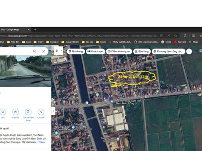Bán đất xã nam tiến, huyện nam trực, nam định. dt 225m2, mt 12m, 1,35 tỷ 0