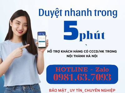 Va.y Ti.ền trà góp nhanh Hà Nội với CCCD photo 0