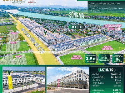 Shophouse mặt Đại lộ Nam Sông Mã 0