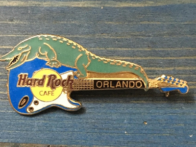 Pin Hard Rock cafe, Orlando, chất liệu hợp kim đồng sơn màu cực hiếm, dành cho sưu tầm, giá cho ae s 0