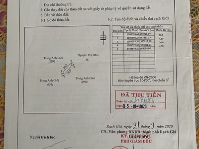 Nhà đất chính chủ số 63/35 hẻm 7 vàm trư khu nam cao, rạch giá, kiên giang 1