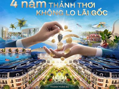 Chỉ 2 tỉ nhận luôn shophouse vincom 5 tầng, 4 năm sau mới vào tiền tiếp, đối diện vinwonders 1