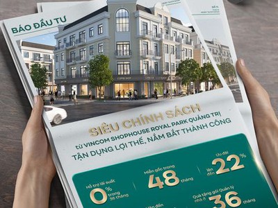 Chỉ 2 tỉ nhận luôn shophouse vincom 5 tầng, 4 năm sau mới vào tiền tiếp, đối diện vinwonders 2