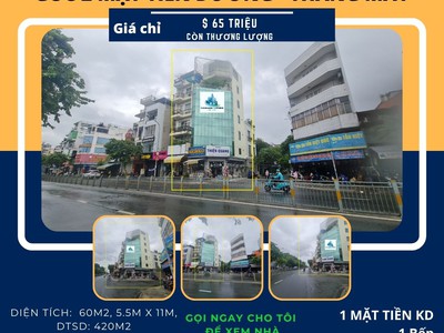 Cực hiếm- cho thuê nhà 2  mặt tiền lũy bán bích 60m2, 6 lầu-thang máy 0