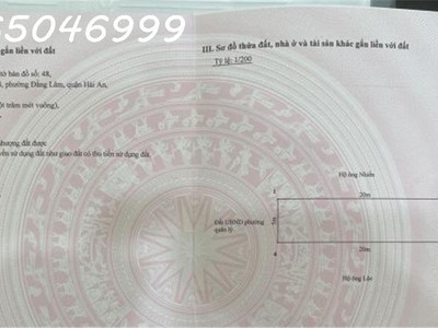 Bán đất 100m2 mặt ngõ 727 ngô gia tự, đằng lâm, hải an, hải phòng. 1