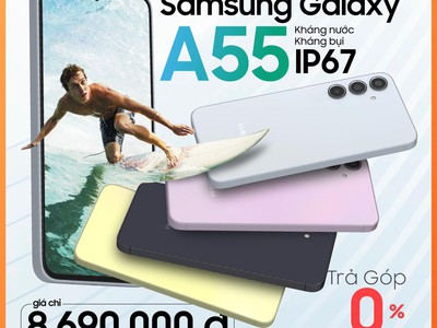  Trải nghiệm công nghệ kháng nước, kháng bụi tiêu chuẩn IP67 từ Galaxy A55 0