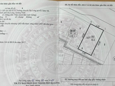 BÁN ĐẤT NGÕ 4 Nguyễn Văn Cừ,P.Hồng Hải. DT:55m2,MT:5.5m 2