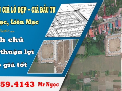 Chính chủ bán đất đấu giá làng nghề bồng mạc, lô đẹp có 1-0-2  - giá đầu tư 0