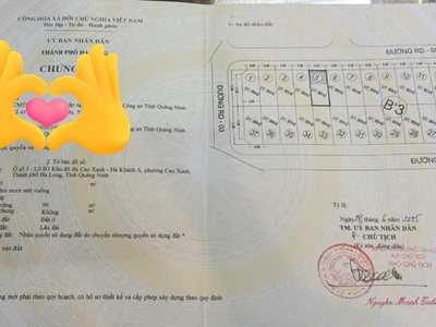 BÁN LÔ B 3-5 Khu Rẻ Quạt,P.Yết Kiêu. DT:90m2,MT:6m.H:TÂY BẮC 3
