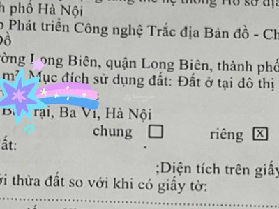 Chỉ 13.5 triệu/m2 đất siêu đẹp khu thạch cầu, mặt tiền 8.6m, ngõ 4m thông thoáng. diện tích 188m2 1
