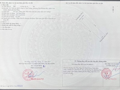 Bán đất đường đường bàu mạc 6, liên chiểu đà nẵng 0