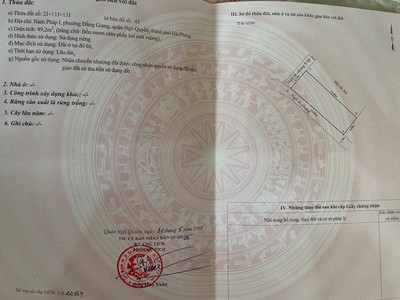 Bán nhà riêng ngõ 46 nam pháo, diện tích 50m 3 tầng lô góc thoáng, giá 2.9 tỉ full đồ 4