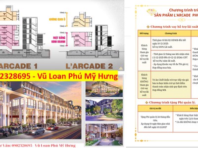 L arcade phú mỹ hưng. cập nhật giá bán   ưu đãi t7/2024 . mua giá gốc giai đoạn 1 trực tiếp chủ đầu 0