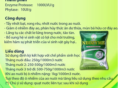 NEOZYME - Tẩy nhớt bạt, rong rêu và nhớt nước cho ao nuôi 1