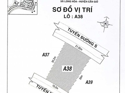 Chính chủ bán 620,2m2 đất full thổ cư 2 mặt tiền lô a38 la maison cần giờ 3