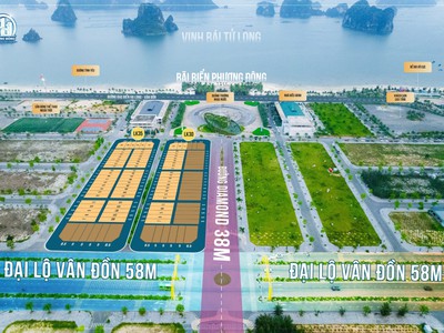 Chỉ 3.7 tỷ sở hữu ngay lô đất LK30-35 mặt biển KĐT Phương Đông, sổ đỏ vĩnh viễn, 60m ra biển 1