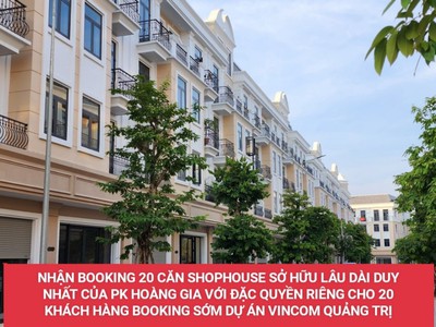 Chỉ từ 7,362 tỷ đồng, bạn đã có ngay shophouse 87,5m  tại phân khu hoàng gia 02.28 với thiết kế xẻ 1