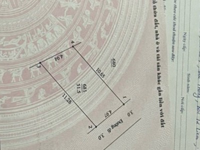 51,5m  quoảng bị ô tô đỗ cửa  giá 1,1 tỉ 0